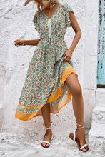 Load image into Gallery viewer, Bohemian V-Neck Flutter Sleeve Dress
