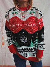 Load image into Gallery viewer, Christmas Element Long Sleeve Sweater
