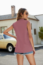 Load image into Gallery viewer, Lace Trim Notched Neck Tank
