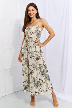 Load image into Gallery viewer, OneTheLand Hold Me Tight Sleeveless Floral Maxi Dress in Sage
