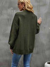 Load image into Gallery viewer, Cable-Knit Dropped Shoulder Cardigan
