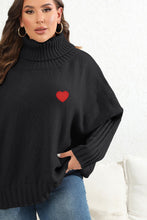 Load image into Gallery viewer, Plus Size Turtle Neck Long Sleeve Sweater
