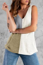 Load image into Gallery viewer, Color Block V-Neck Knit Vest
