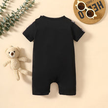 Load image into Gallery viewer, Baby MINI BOSS Bear Graphic Short Sleeve Romper
