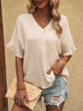 Load image into Gallery viewer, V-Neck Half Sleeve Blouse
