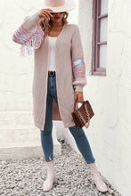 Load image into Gallery viewer, Fringe Sleeve Dropped Sholder Cardigan
