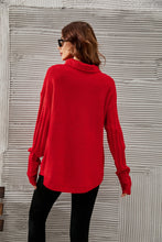 Load image into Gallery viewer, Mock Neck Dropped Shoulder Sweater
