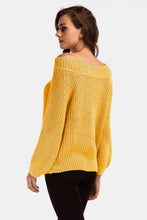 Load image into Gallery viewer, Off-Shoulder Long Sleeve Sweater
