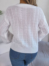 Load image into Gallery viewer, Johnny Collar Drop Shoulder Sweater
