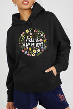 Load image into Gallery viewer, Simply Love Simply Love Full Size CREATE HAPPINESS Graphic Hoodie
