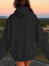 Load image into Gallery viewer, Drawstring Dropped Shoulder Hoodie
