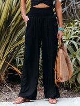 Load image into Gallery viewer, Full Size Smocked Waist Wide Leg Pants
