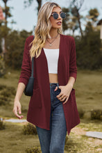 Load image into Gallery viewer, Cable-Knit Long Sleeve Cardigan with Pocket
