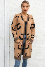 Load image into Gallery viewer, Printed Long Sleeve Cardigan with Pockets
