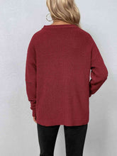 Load image into Gallery viewer, Cutout Zip Detail Sweater
