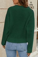 Load image into Gallery viewer, Surplice Neck Long Sleeve Sweater
