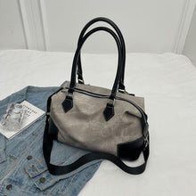 Load image into Gallery viewer, Contrast PU Leather Shoulder Bag
