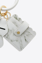 Load image into Gallery viewer, PU Wristlet Keychain with Card Holder
