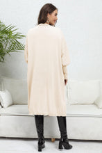 Load image into Gallery viewer, Lantern Sleeve Open Front Pocketed Cardigan
