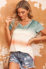 Load image into Gallery viewer, Tie-Dye V-Neck Short Sleeve Tee
