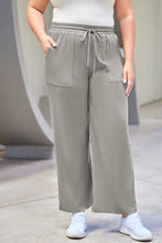 Load image into Gallery viewer, Plus Size Drawstring Straight Pants with Pockets
