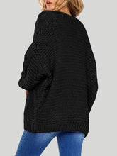 Load image into Gallery viewer, Open Front Cable-Knit Cardigan
