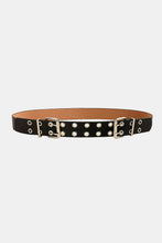 Load image into Gallery viewer, PU Leather Two Row Eyelet Belt
