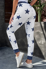 Load image into Gallery viewer, Star Print Drawstring Detail Joggers
