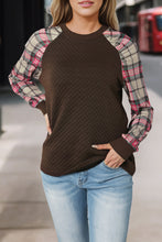 Load image into Gallery viewer, Round Neck Printed Raglan Sleeve Sweatshirt
