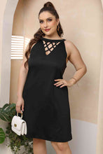 Load image into Gallery viewer, Plus Size Cutout Round Neck Sleeveless Dress
