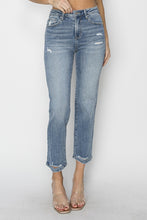 Load image into Gallery viewer, RISEN Full Size High Waist Distressed Cropped Jeans
