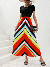 Load image into Gallery viewer, Round Neck Short Sleeve Maxi Dress
