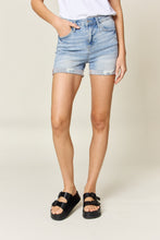 Load image into Gallery viewer, Judy Blue Full Size High Waist Rolled Denim Shorts
