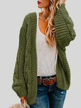 Load image into Gallery viewer, Open Front Cable-Knit Cardigan
