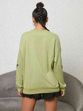 Load image into Gallery viewer, Butterfly Graphic Drop Shoulder Sweatshirt
