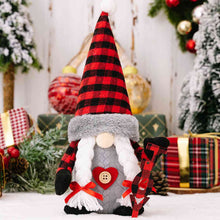 Load image into Gallery viewer, Plaid Pointed Hat Faceless Gnome
