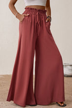 Load image into Gallery viewer, Smocked Paperbag Waist Wide Leg Pants
