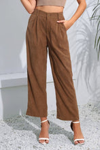 Load image into Gallery viewer, Buttoned  Straight Hem Long Pants
