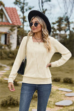 Load image into Gallery viewer, Square Neck Long Sleeve Blouse
