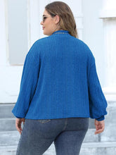 Load image into Gallery viewer, Plus Size Mock Neck Long Sleeve Knit Top
