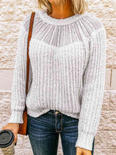 Load image into Gallery viewer, Round Neck Rib-Knit Sweater

