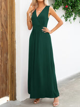 Load image into Gallery viewer, Surplice Neck Sleeveless Maxi Dress
