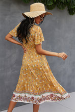 Load image into Gallery viewer, Bohemian V-Neck Flutter Sleeve Dress

