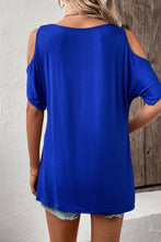 Load image into Gallery viewer, Round Neck Cold-Shoulder Top
