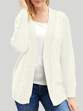 Load image into Gallery viewer, Open Front Cable-Knit Cardigan
