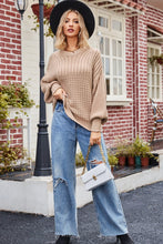 Load image into Gallery viewer, Round Neck Dropped Shoulder Sweater
