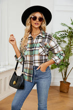 Load image into Gallery viewer, Collared Plaid Shacket
