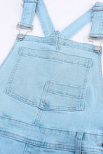 Load image into Gallery viewer, Distressed Denim Overalls with Pockets
