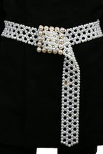 Load image into Gallery viewer, Alloy Buckle Pearl Belt
