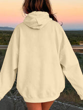 Load image into Gallery viewer, Drawstring Dropped Shoulder Hoodie
